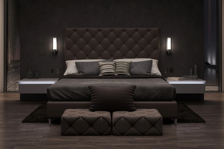 a picture of nice bedroom decoration