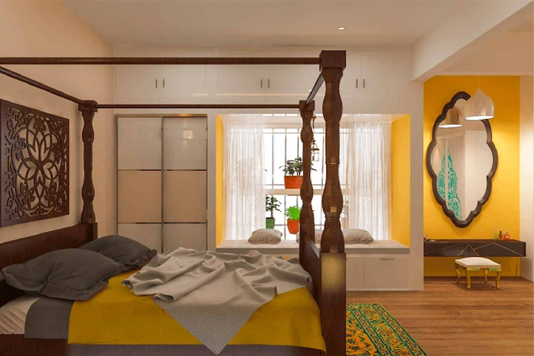 a picture of nice bedroom decoration