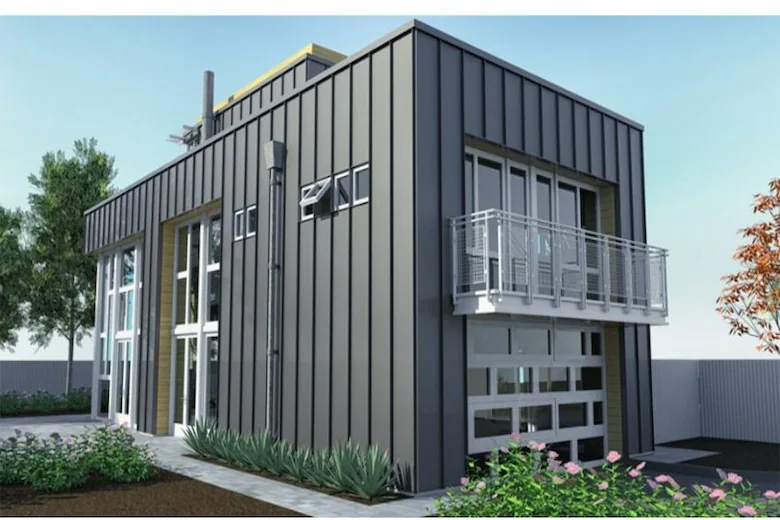 a picture of prefab steel home