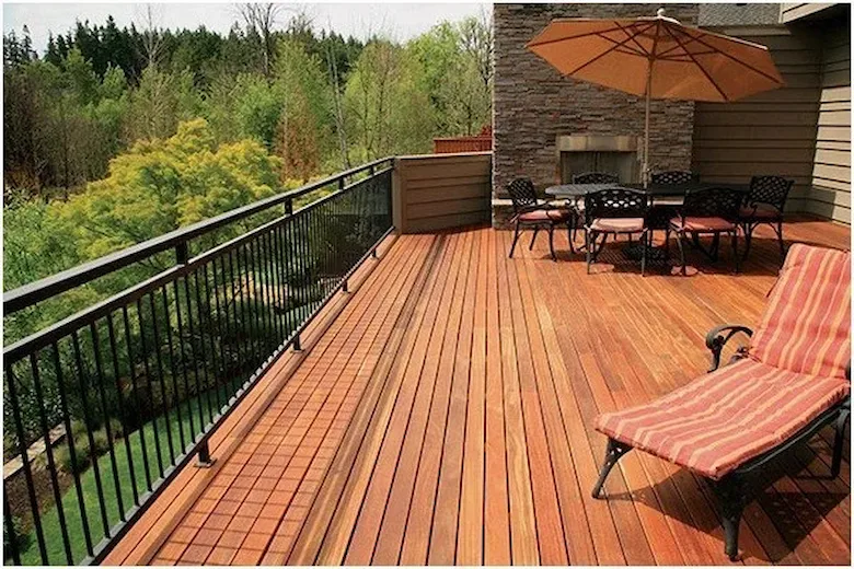 a picture of thermo wood panel