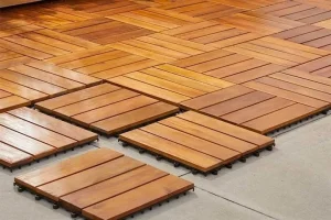 a picture of thermo wood flooring