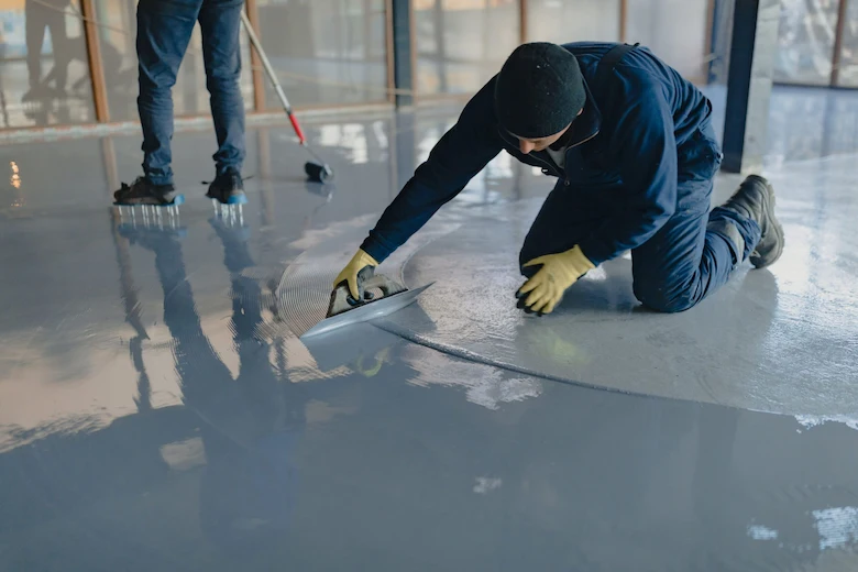 تصویری از کفپوش اپوکسی - a picture of epoxy flooring
