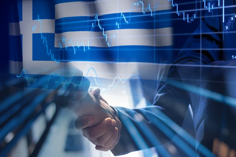 a picture of business in Greece