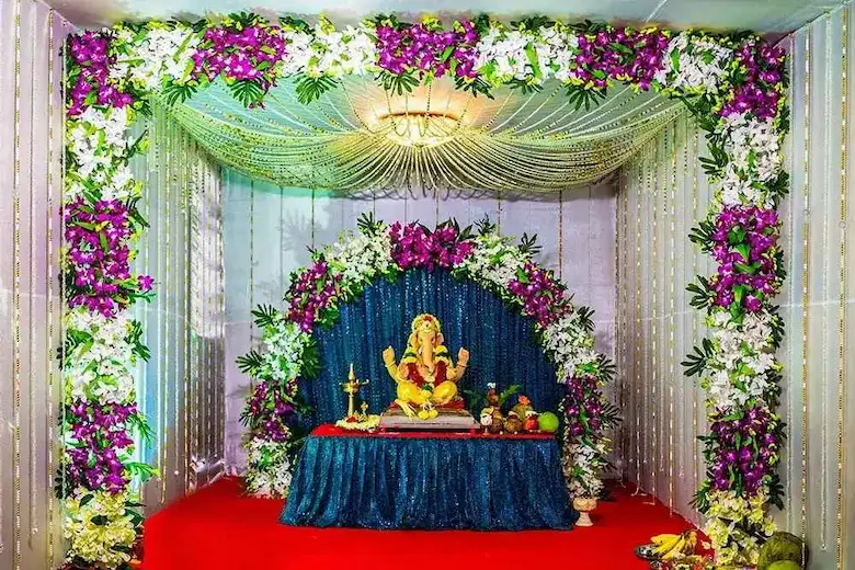 a picture of decoration Ganapati