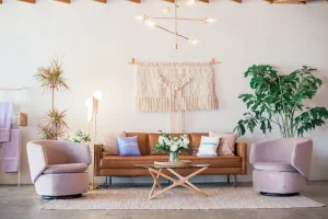 a picture of Decoration with flowers