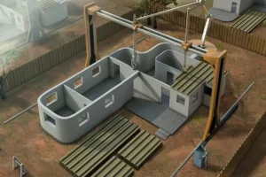 a picture of house 3D printer